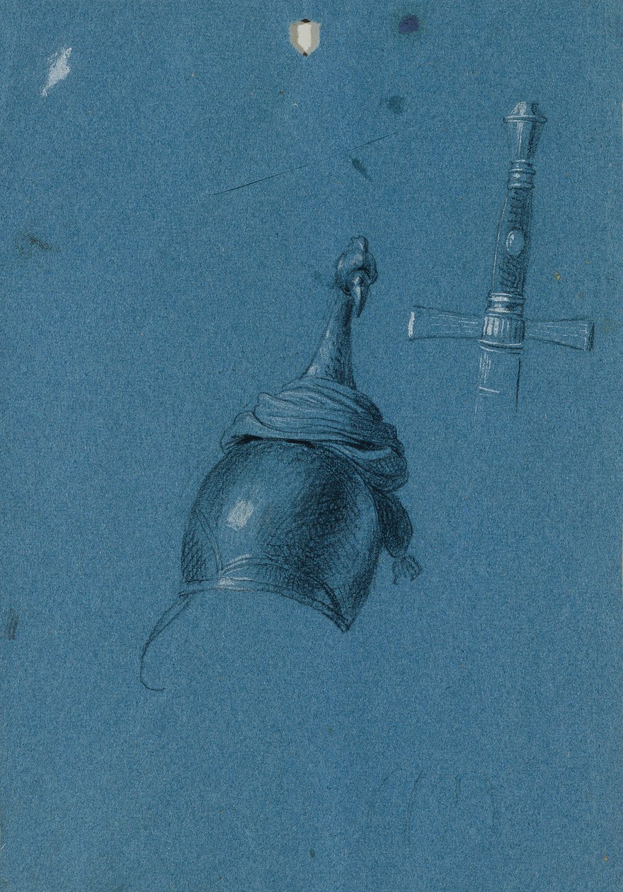 estudio de un casco de Johann Peter Krafft