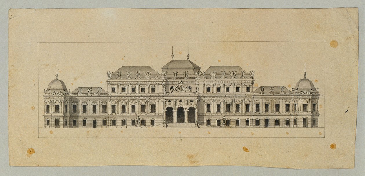 Estudio para el Alto Belvedere de Johann Peter Krafft