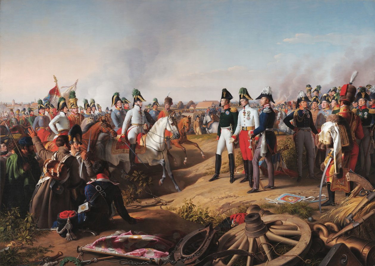 Declaración de victoria tras la batalla de Leipzig, 1813 de Johann Peter Krafft
