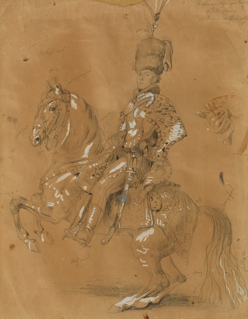 Theodor Aron de Bistra a caballo de Johann Peter Krafft