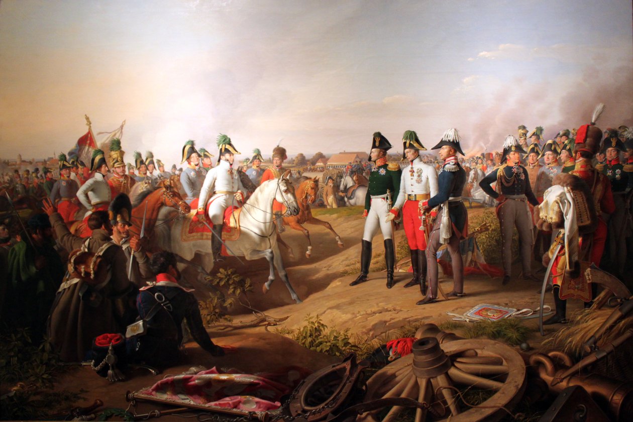 Declaración de victoria tras la batalla de Leipzig, 1813 de Johann Peter Krafft