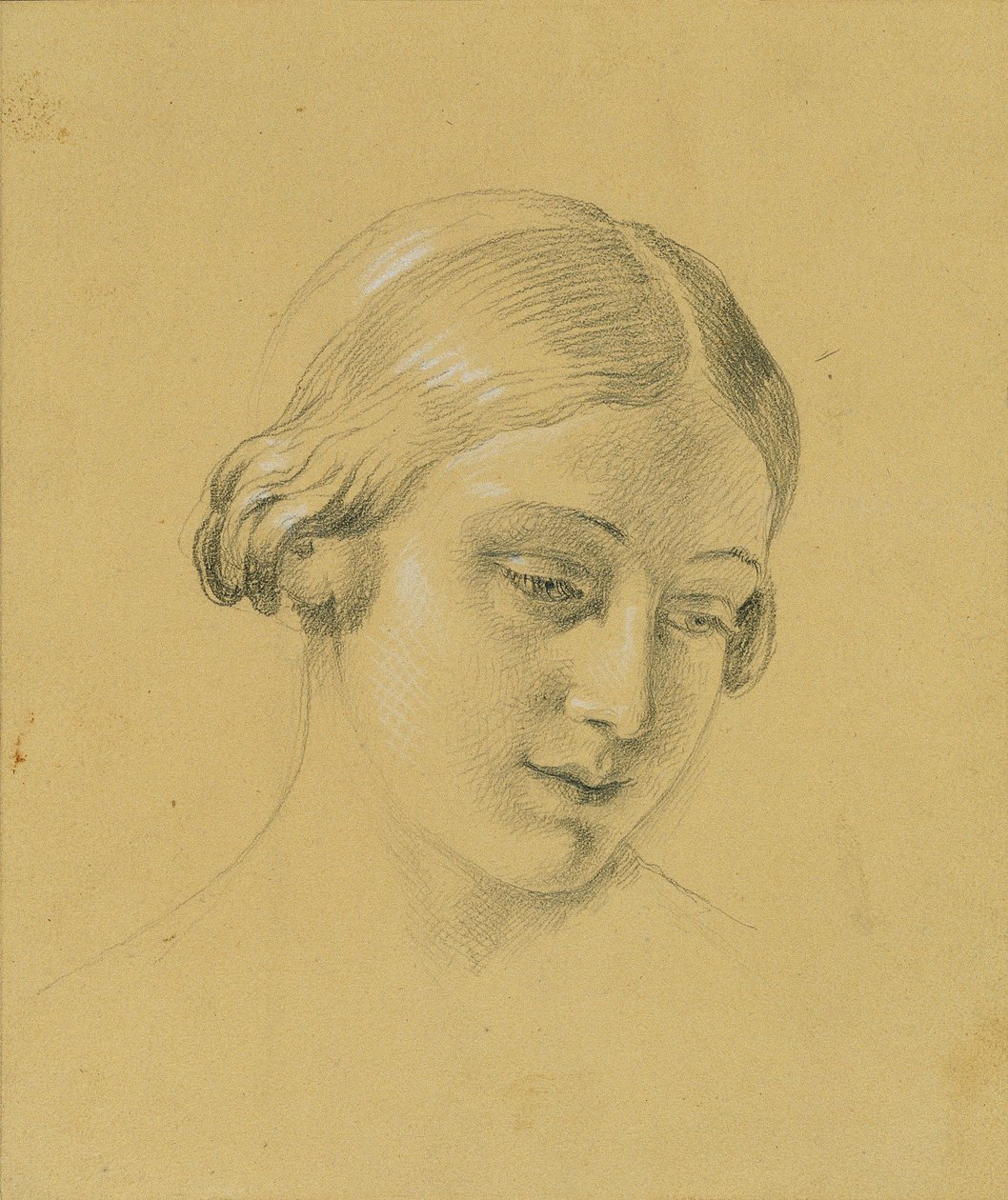 Estudio de retrato femenino de Johann Peter Krafft