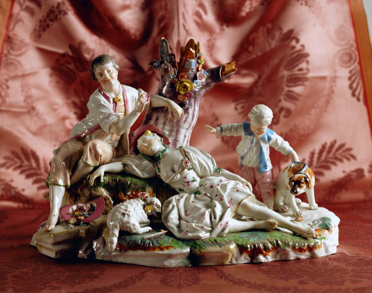 El sueño de la pastora Hoechst Fabricación de Johann Peter Melchior