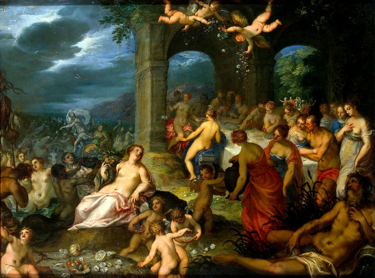 Fiesta de los dioses, 1600 de Johann Rottenhammer