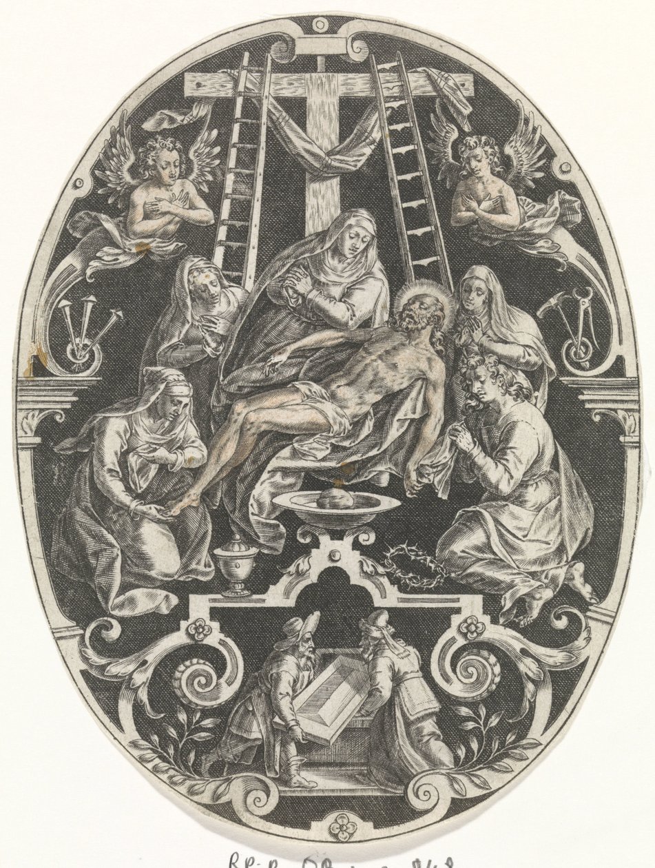 Entre van Christus Passie van Christus (título de la serie) La Pasión de Cristo, Nuestra Redención (título de la serie) de Johann Sadeler (I)