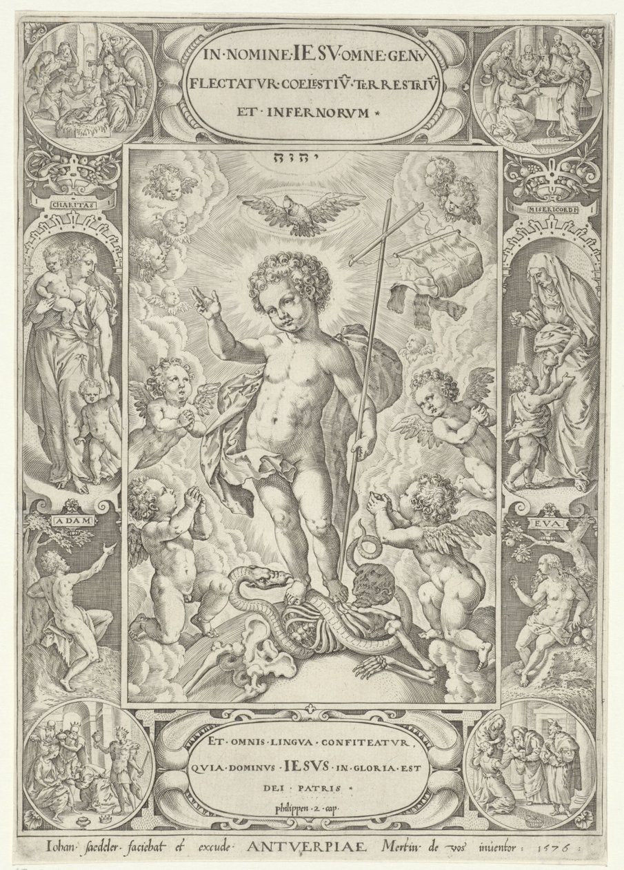 Cristo como un niño de Johann Sadeler (I)