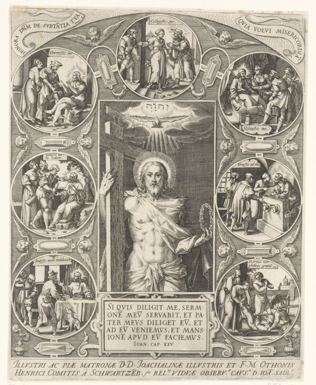 Cristo y las obras de misericordia de Johann Sadeler (I)