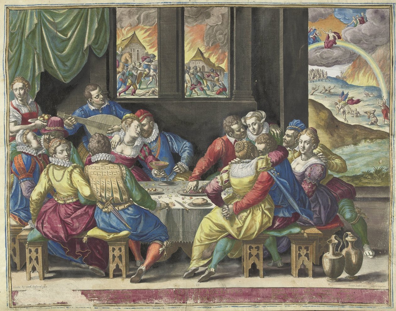 La humanidad espera el Juicio Final
Ita erit et adventus filii hominis (título en el objeto) de Johann Sadeler (I)