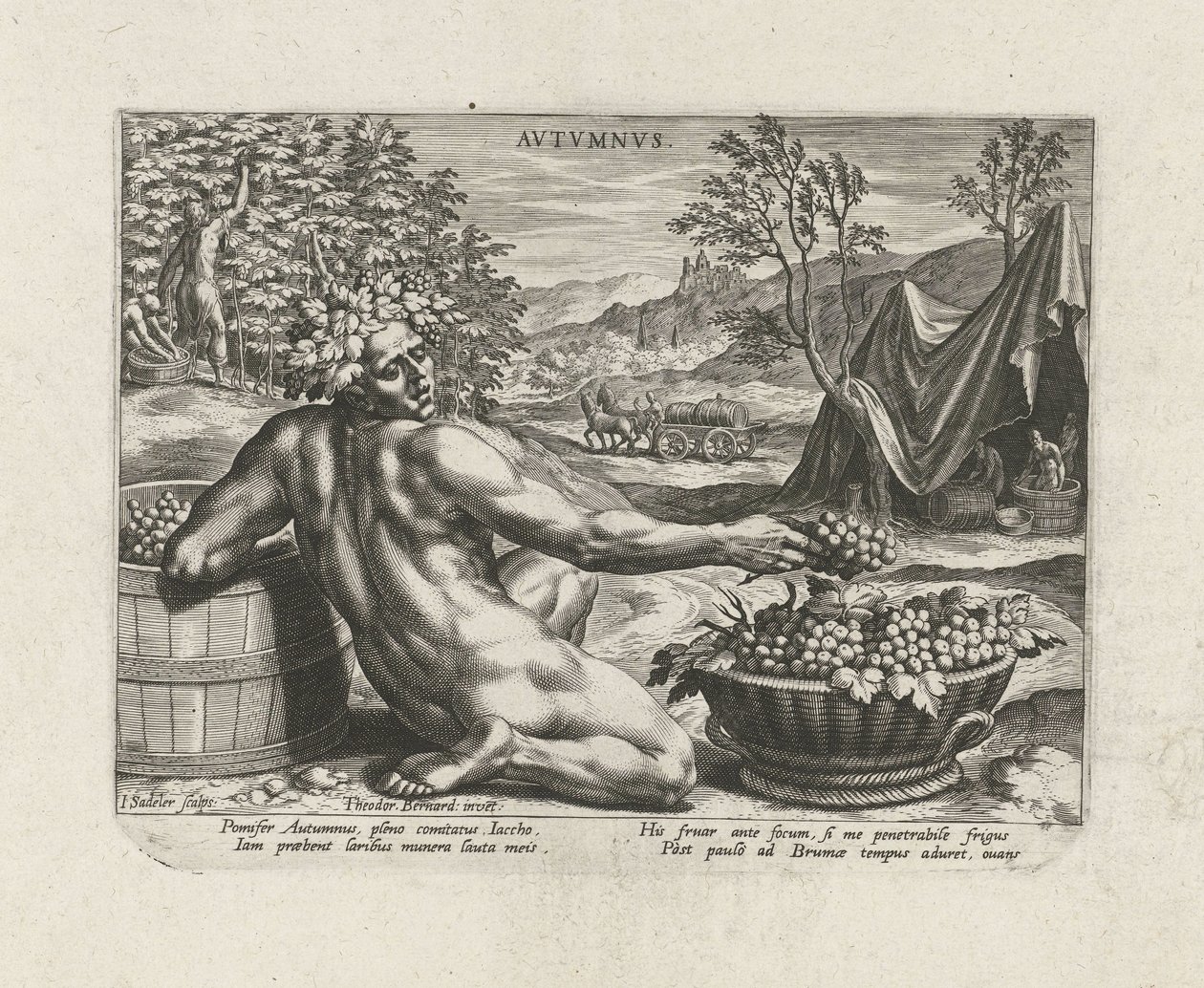 Otoño Autumn Vs (título en el objeto) Las cuatro estaciones (título de la serie) de Johann Sadeler (I)