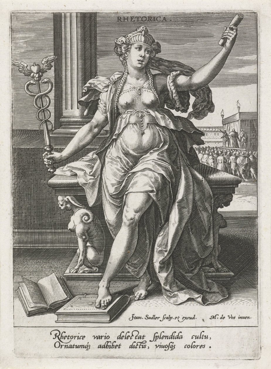 Retórica Retórica (título sobre objeto) Las siete artes liberales (artes liberales) (título de la serie) de Johann Sadeler (I)