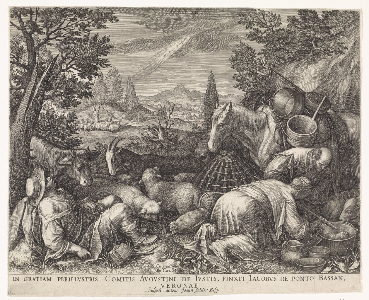 llamamiento de abraham de Johann Sadeler (I)
