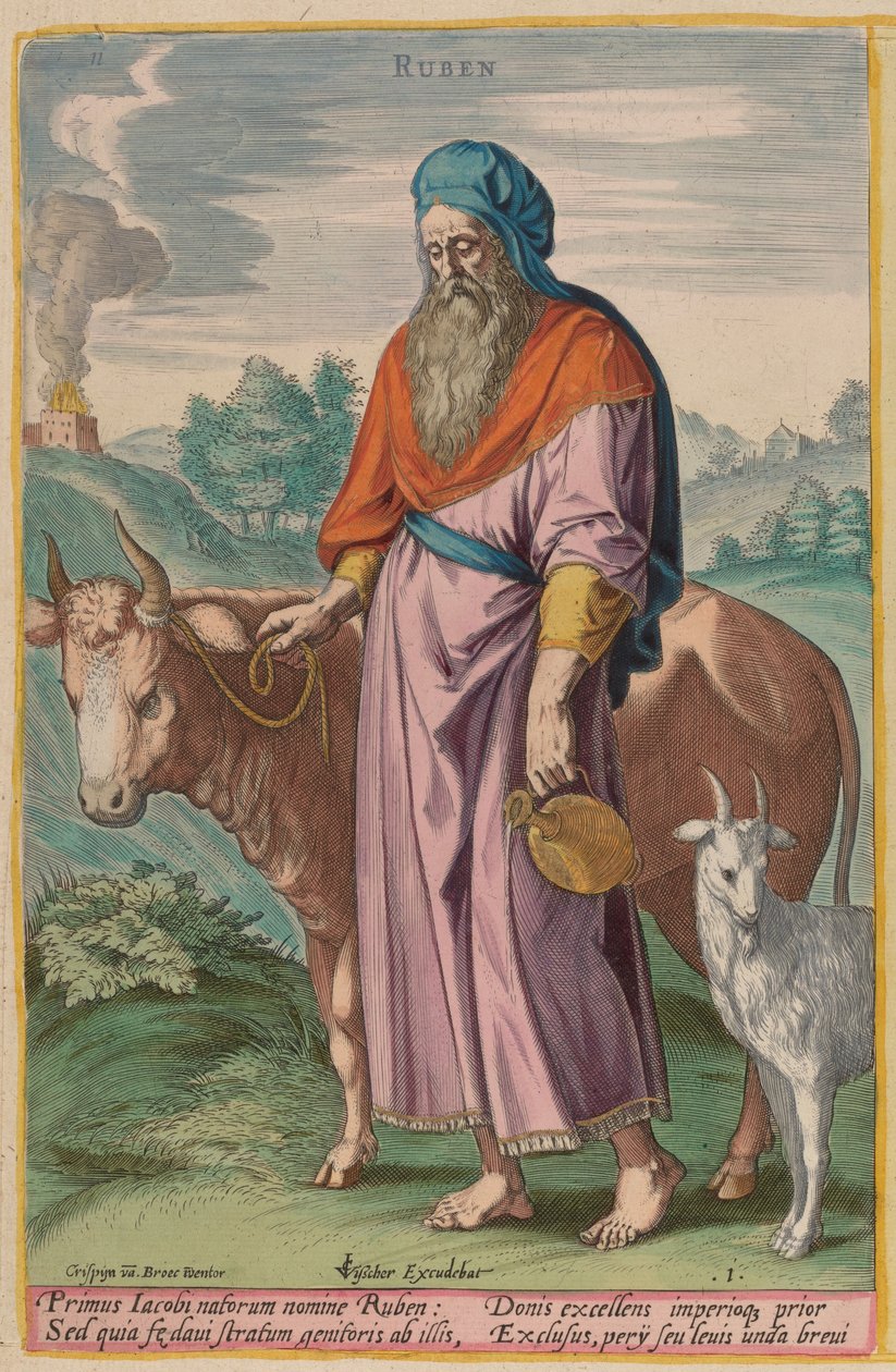 Rubén, c. 1585 de Johann Sadeler I