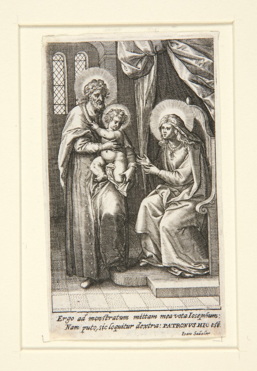 la sagrada familia de Johann Sadeler I