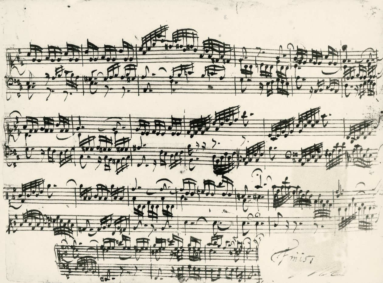 Partitura para 15 Invenciones BWV 772-801, a 2 voces contrapuntísticas de Johann Sebastian Bach (1685-1750) de Johann Sebastian Bach
