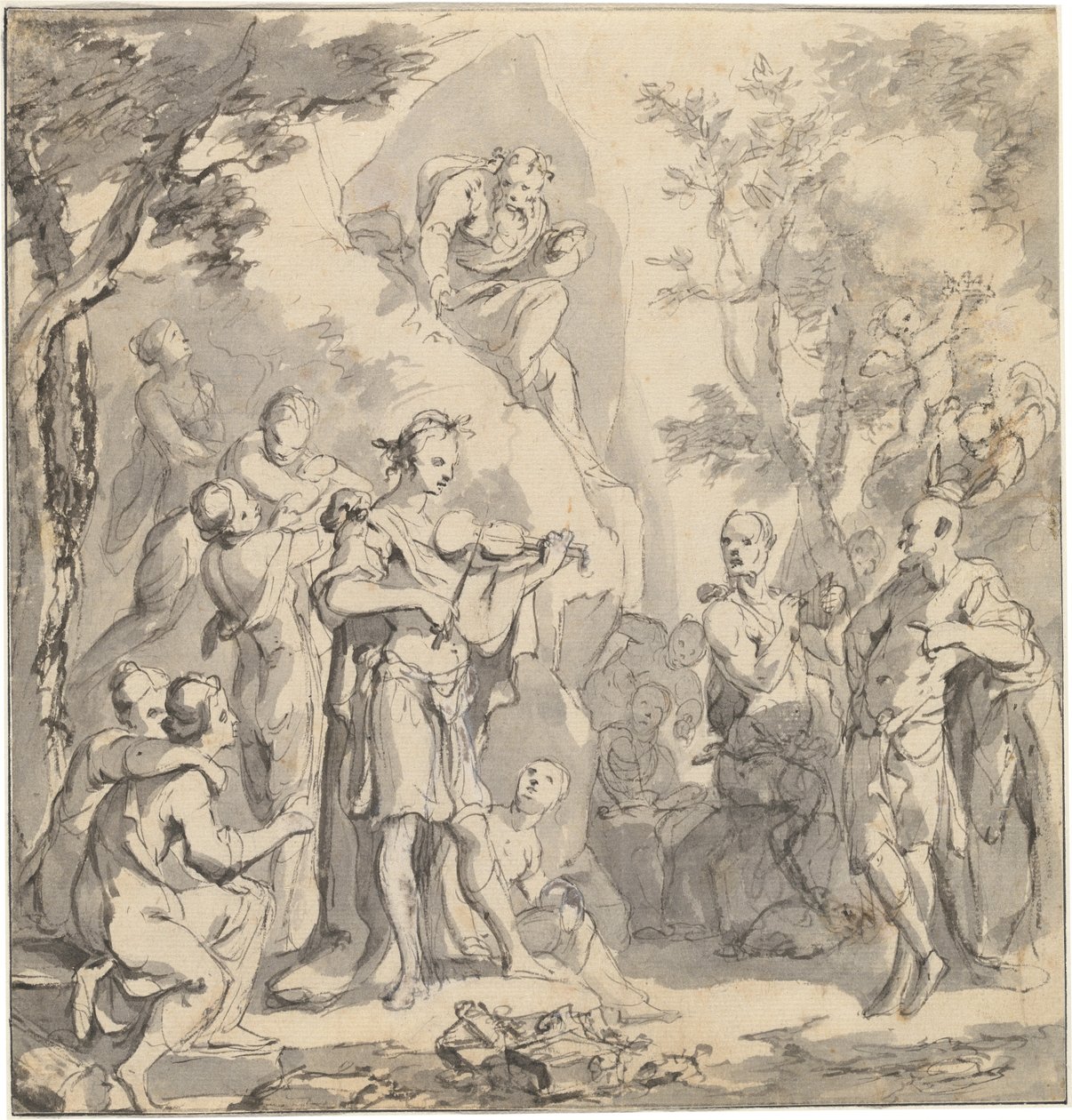 El concurso entre Apolo y Pan ante el rey Midas de Johann Spillenberger