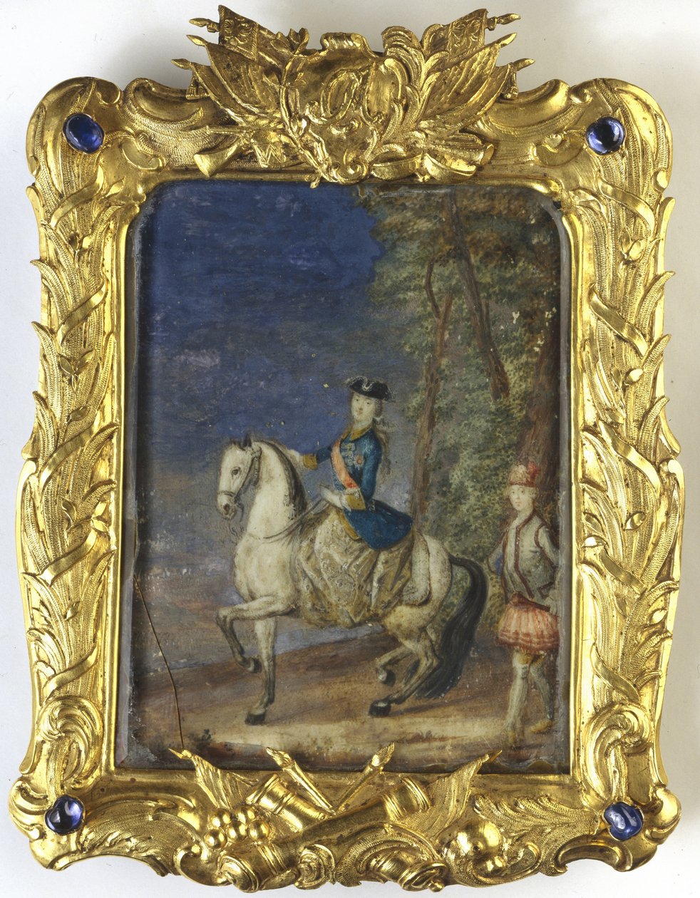 Retrato ecuestre de la emperatriz Catalina II 1729-1796 de Johann Stenglin