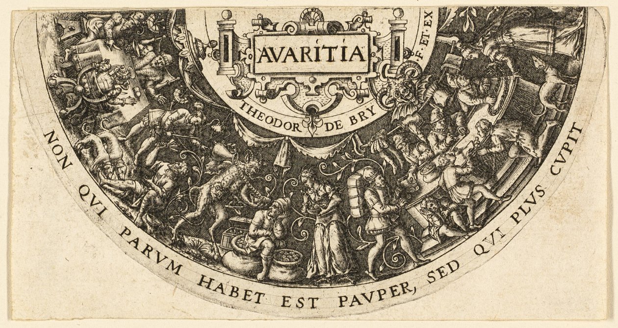 Avaricia de Johann Theodor de Bry