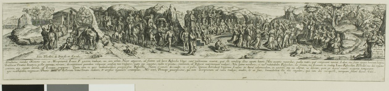Eleazar y Rebeca de Johann Theodor de Bry