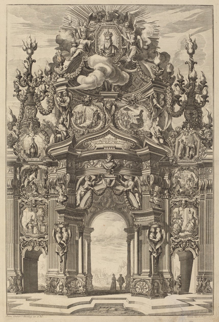 Arco Triunfal para Enrique II de Johann Ulrich Kraus, after Peter Schubert von Ehrenberg