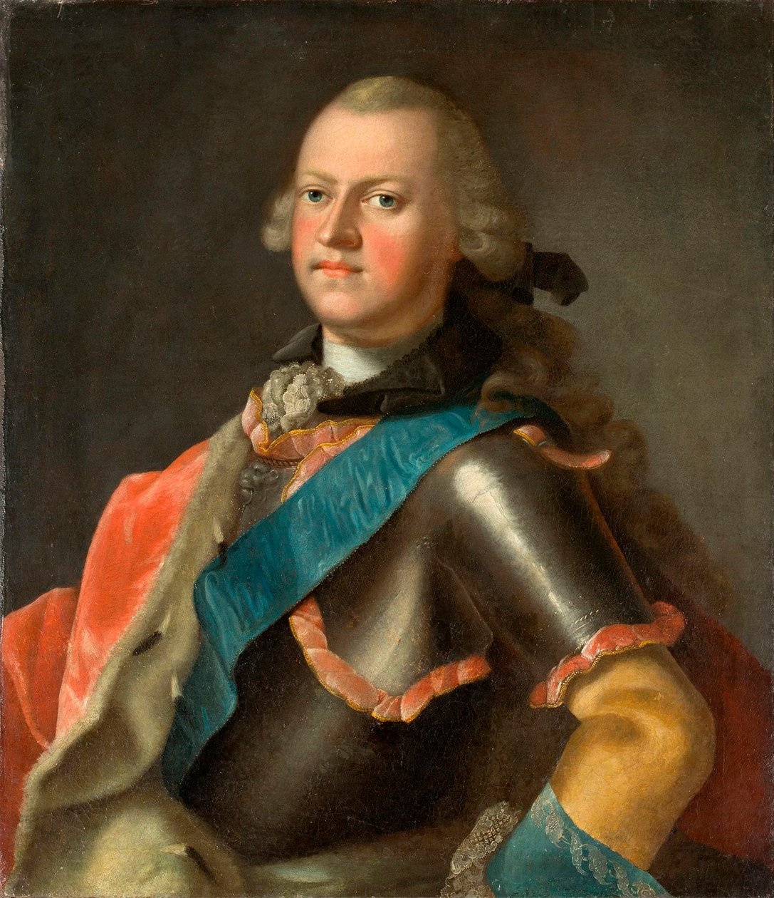 Duque Ernst Friedrich III Carl de Sajonia-Hildburghausen (1727-1780) de Johann Valentin Tischbein