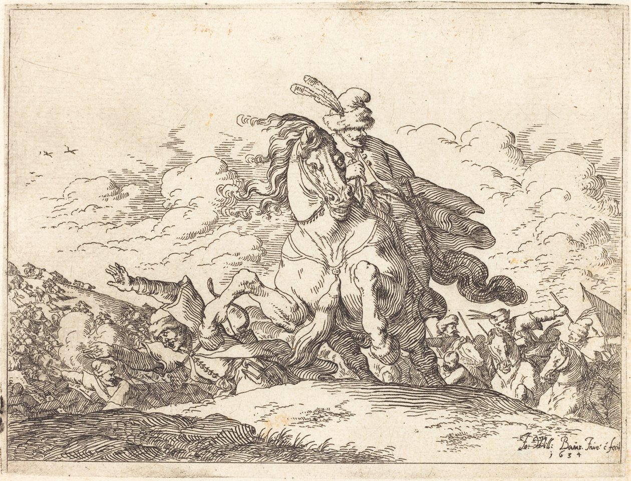 Caprichos de varias batallas, 1635 de Johann Wilhelm Baur