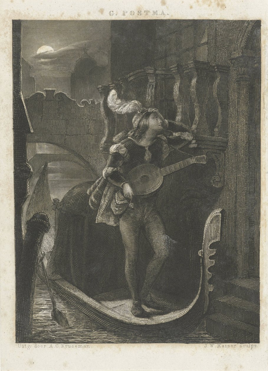 Góndola a la luz de la luna de Johann Wilhelm Kaiser (I)