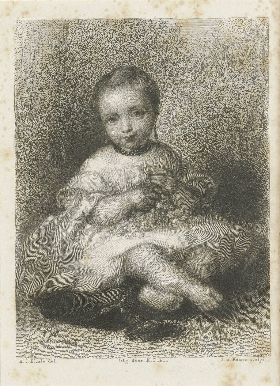 Retrato de una chica desconocida de Johann Wilhelm Kaiser (I)
