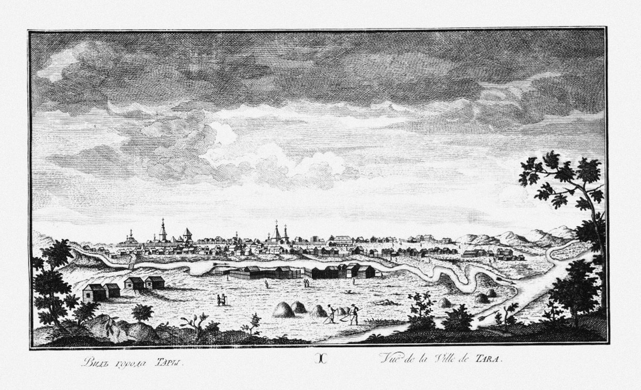 Vista de Tara, ca 1735 de Johann Wilhelm Lürsenius