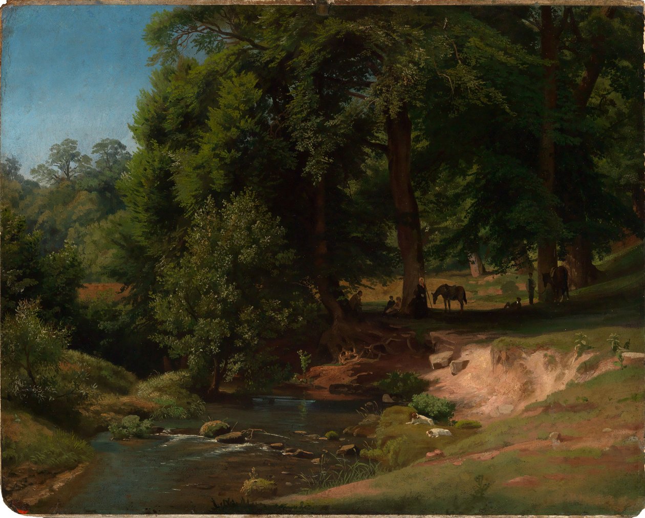 En el Alb I (con jinetes descansando) de Johann Wilhelm Schirmer