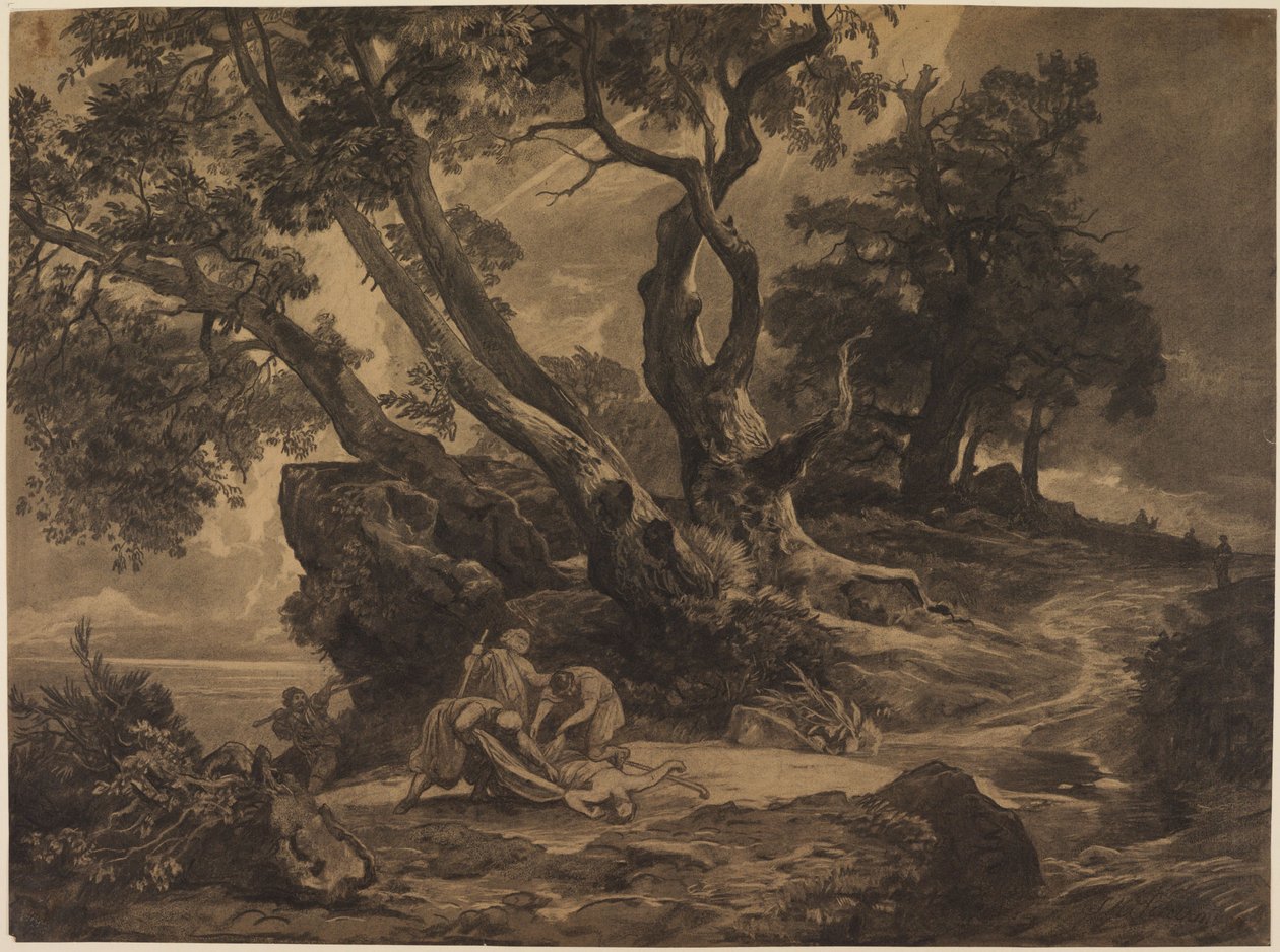 El ataque al viajero de Johann Wilhelm Schirmer