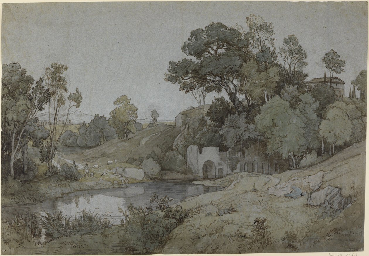 La gruta de Egeria de Johann Wilhelm Schirmer