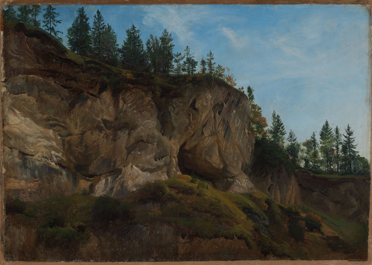 Ladera rocosa en Suiza de Johann Wilhelm Schirmer