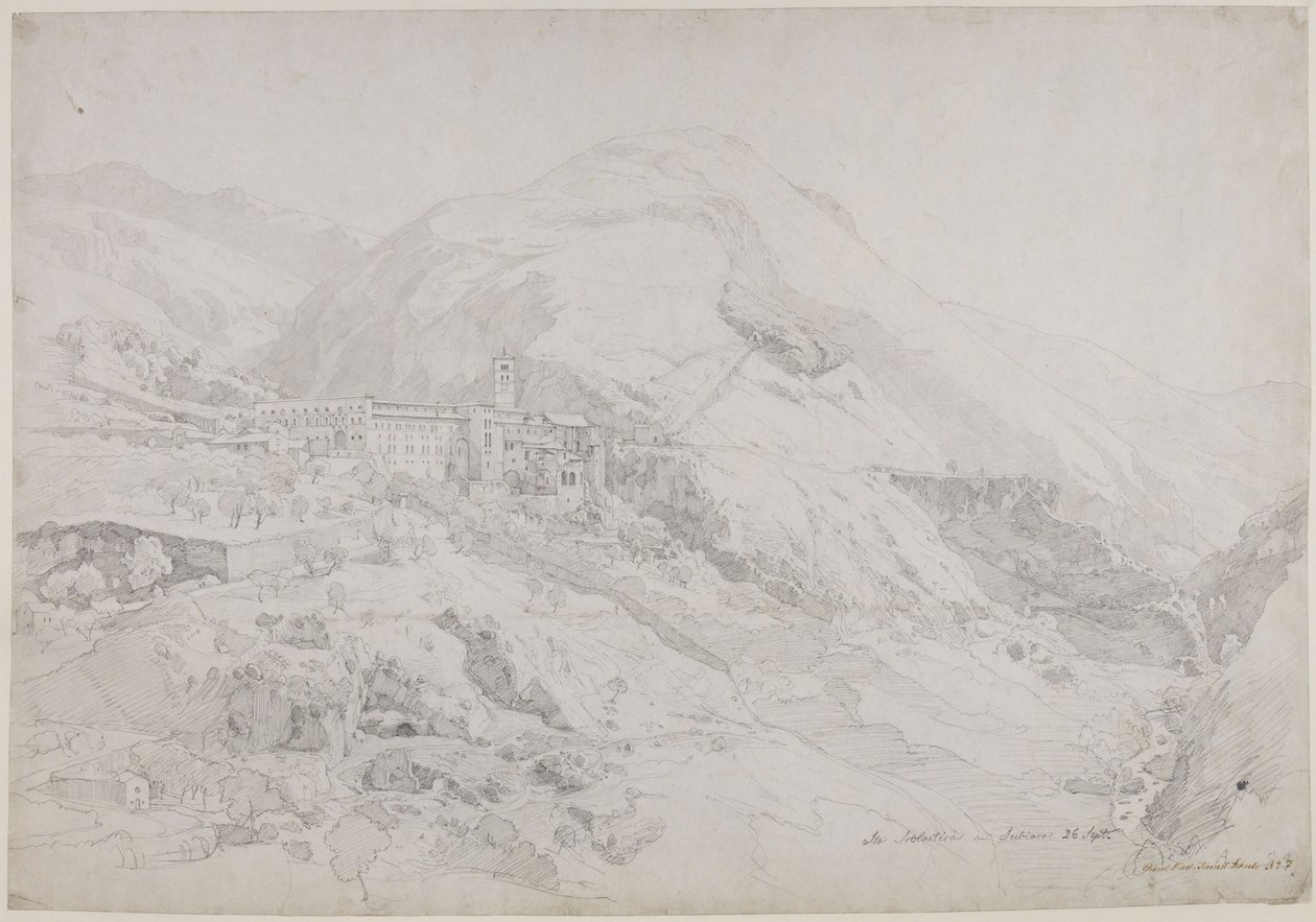 Convento de Santa Escolástica en Subiaco de Johann Wilhelm Schirmer