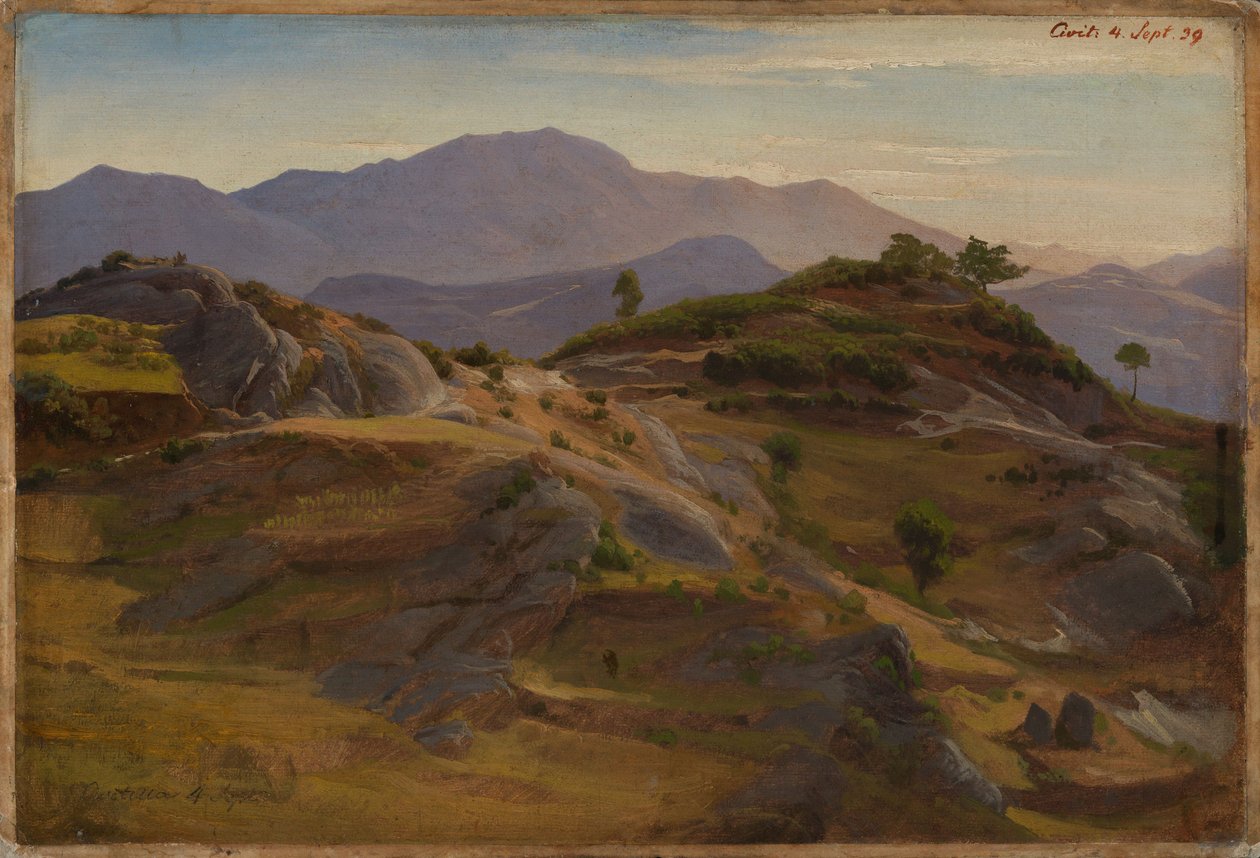 Paisaje cerca de Civitella de Johann Wilhelm Schirmer