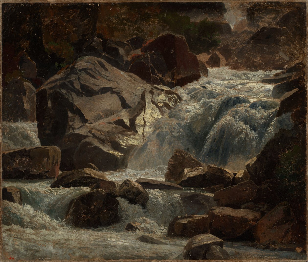 Arroyo de montaña suizo de Johann Wilhelm Schirmer