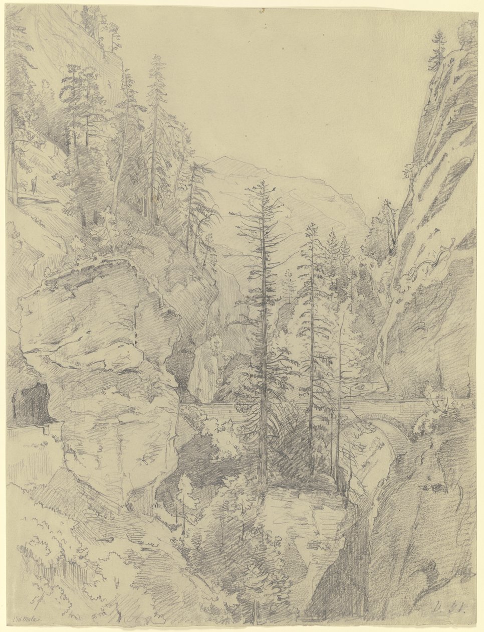 Tramo de la Vía Mala de Johann Wilhelm Schirmer