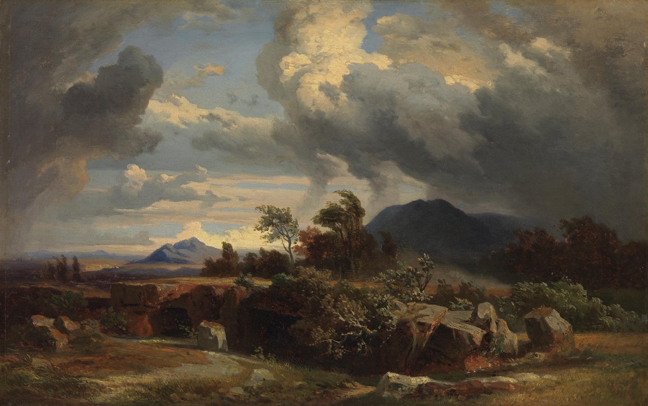 Noche tormentosa de Johann Wilhelm Schirmer