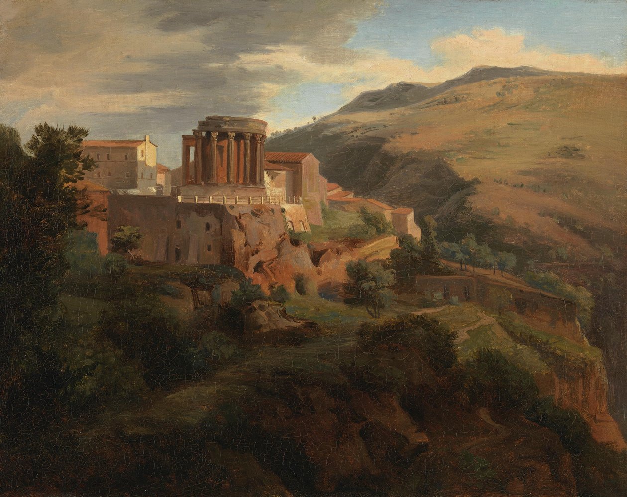 Tívoli con el templo de Vesta de Johann Wilhelm Schirmer
