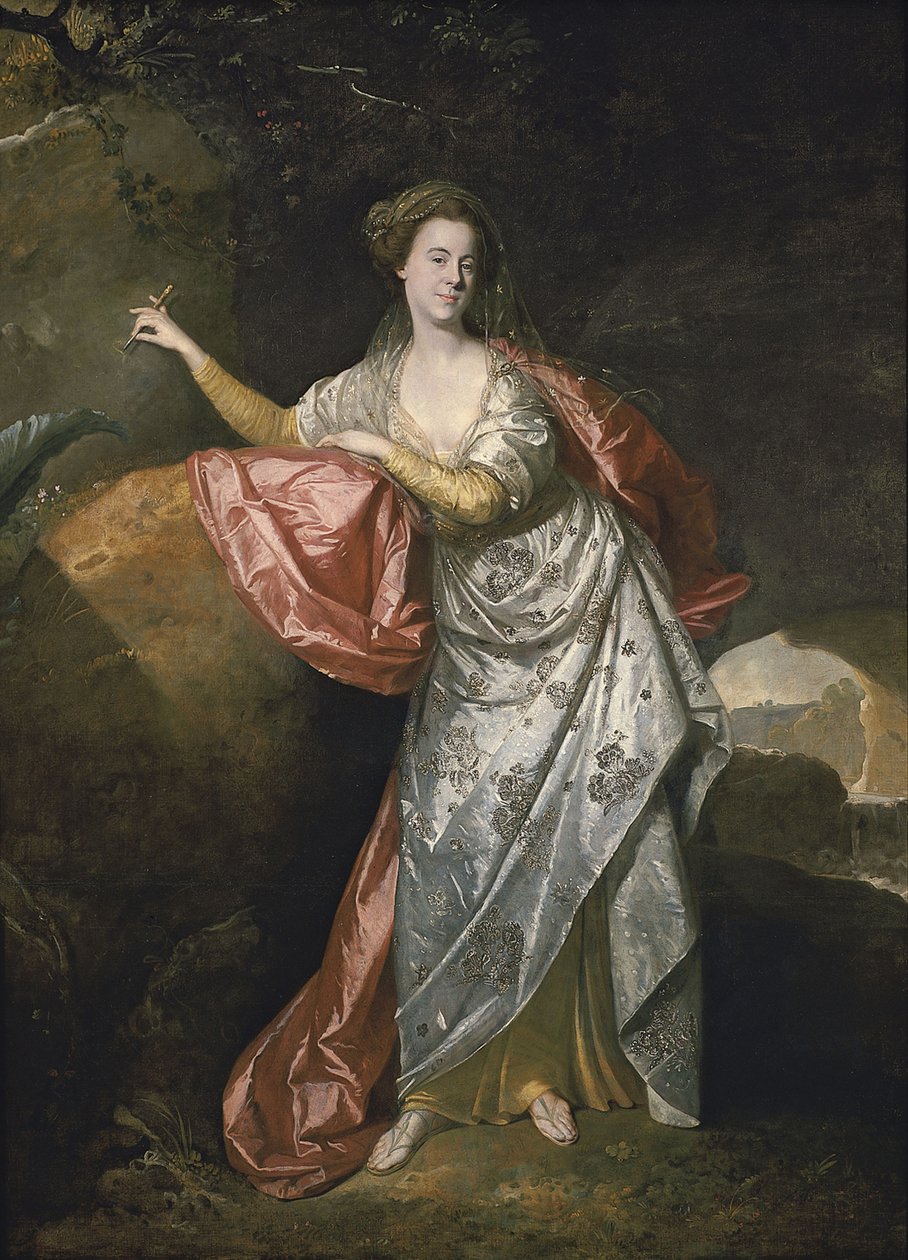 Ann Cargill née Brown como Miranda en La Tempestad de Shakespeare. Londres, Teatro Covent Garden de Johann Zoffani
