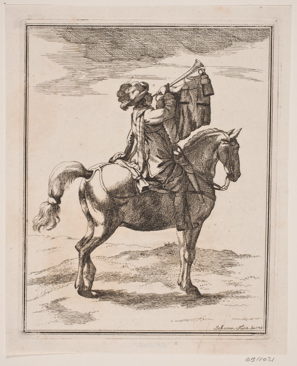 Un trompetista a caballo de Johanna Fosie