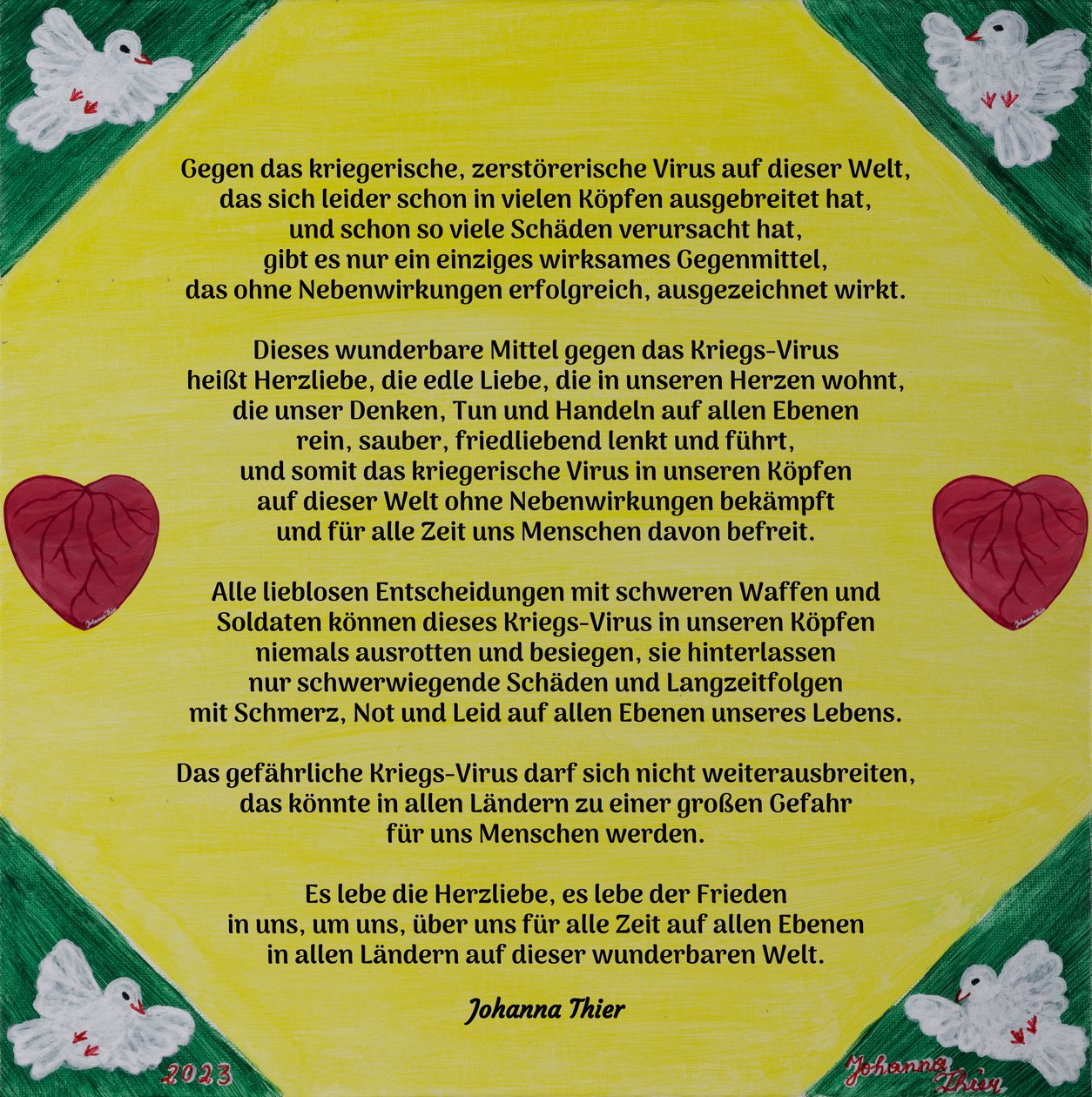 El milagro del amor del corazón de Johanna Thier