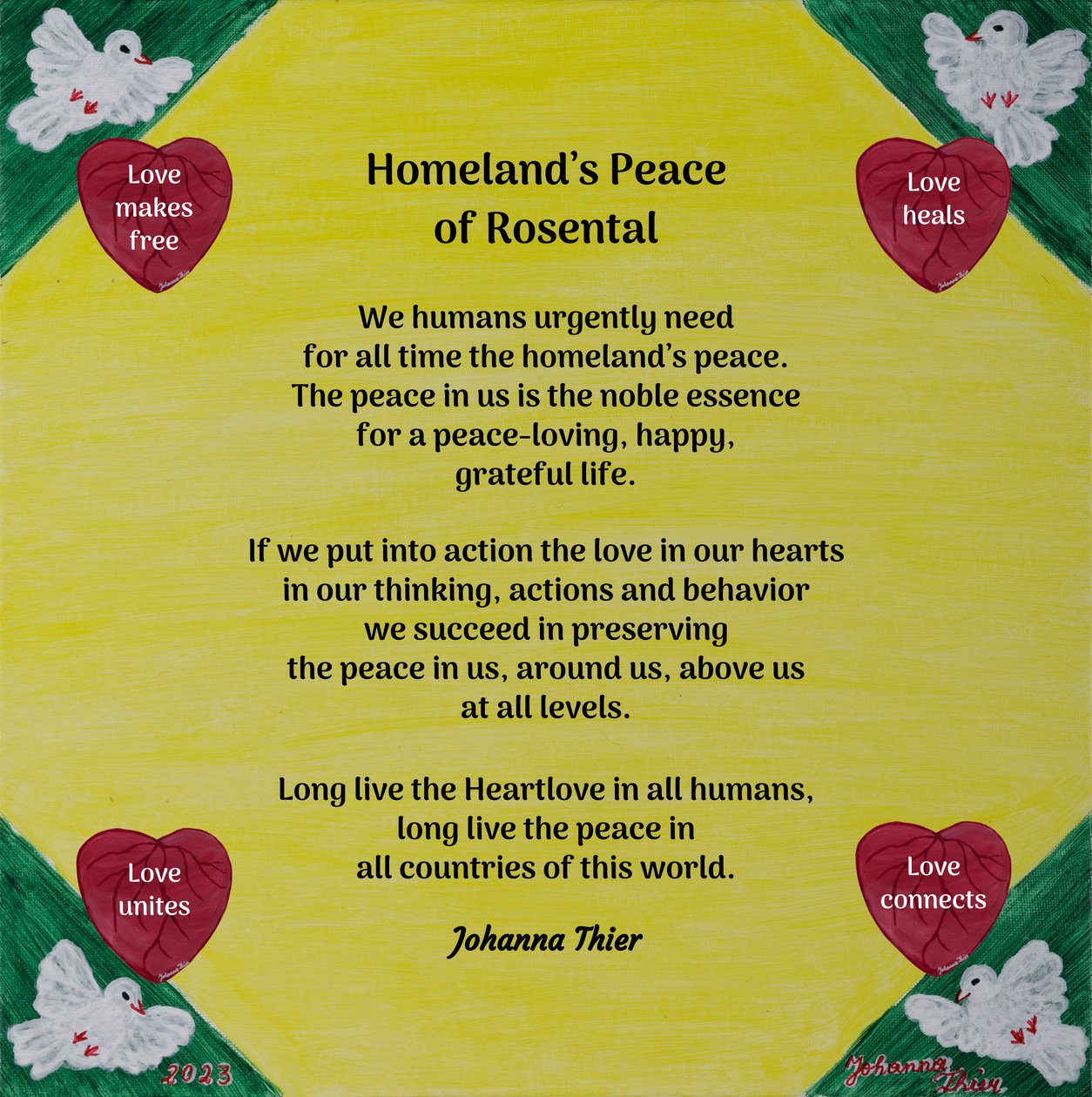 Paz Nacional de Rosental de Johanna Thier