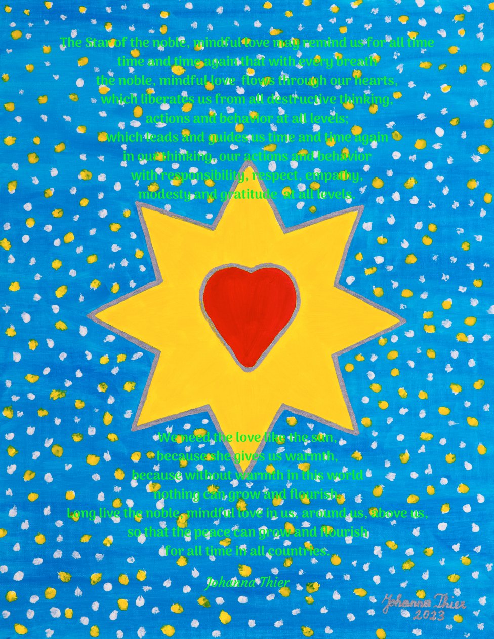 La Estrella del Amor noble y consciente de Johanna Thier