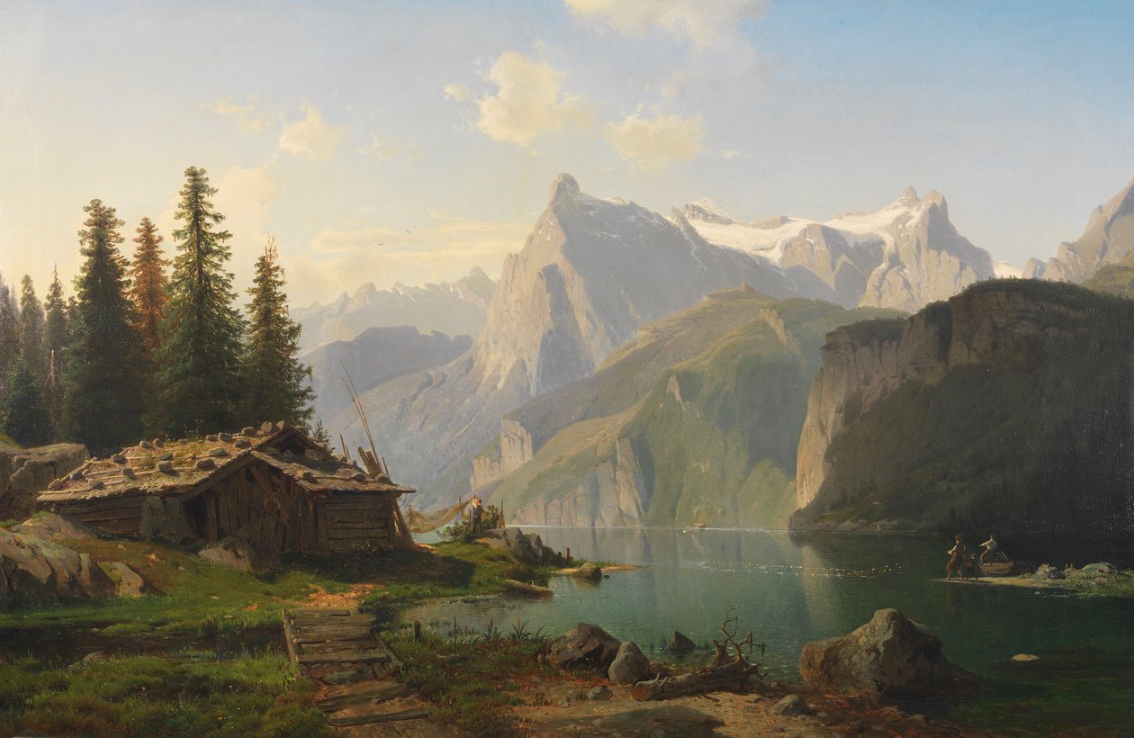 En el lago de los Cuatro Cantones de Johannes Bartolomaus Duntze