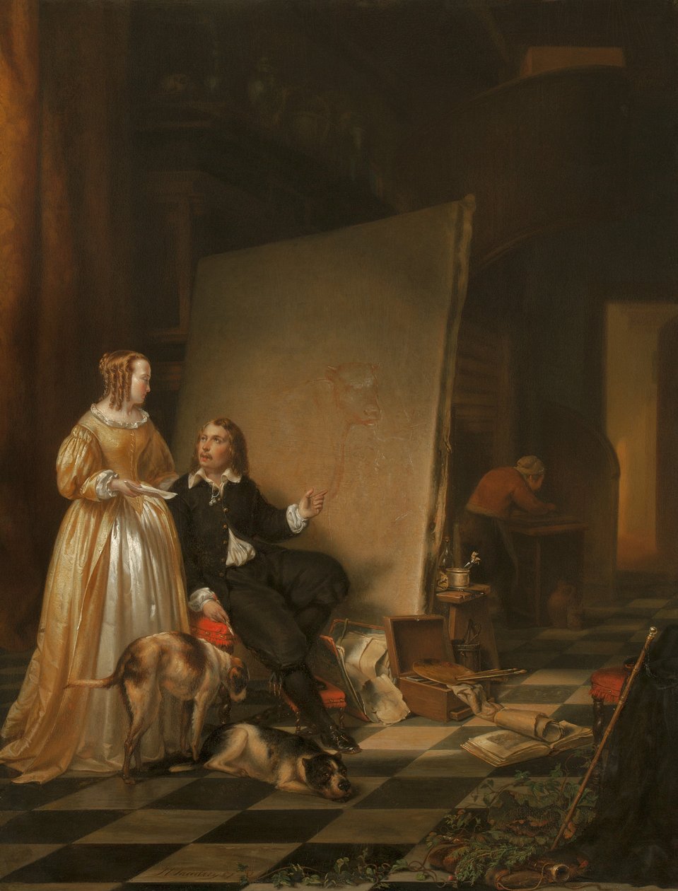 El estudio de Paulus Potter de Johannes Christoffel Vaarberg