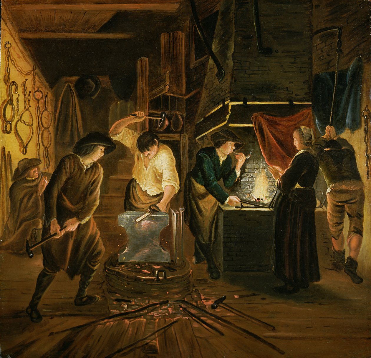 La fragua del herrero de Johannes Dircksz van Oudenrogge