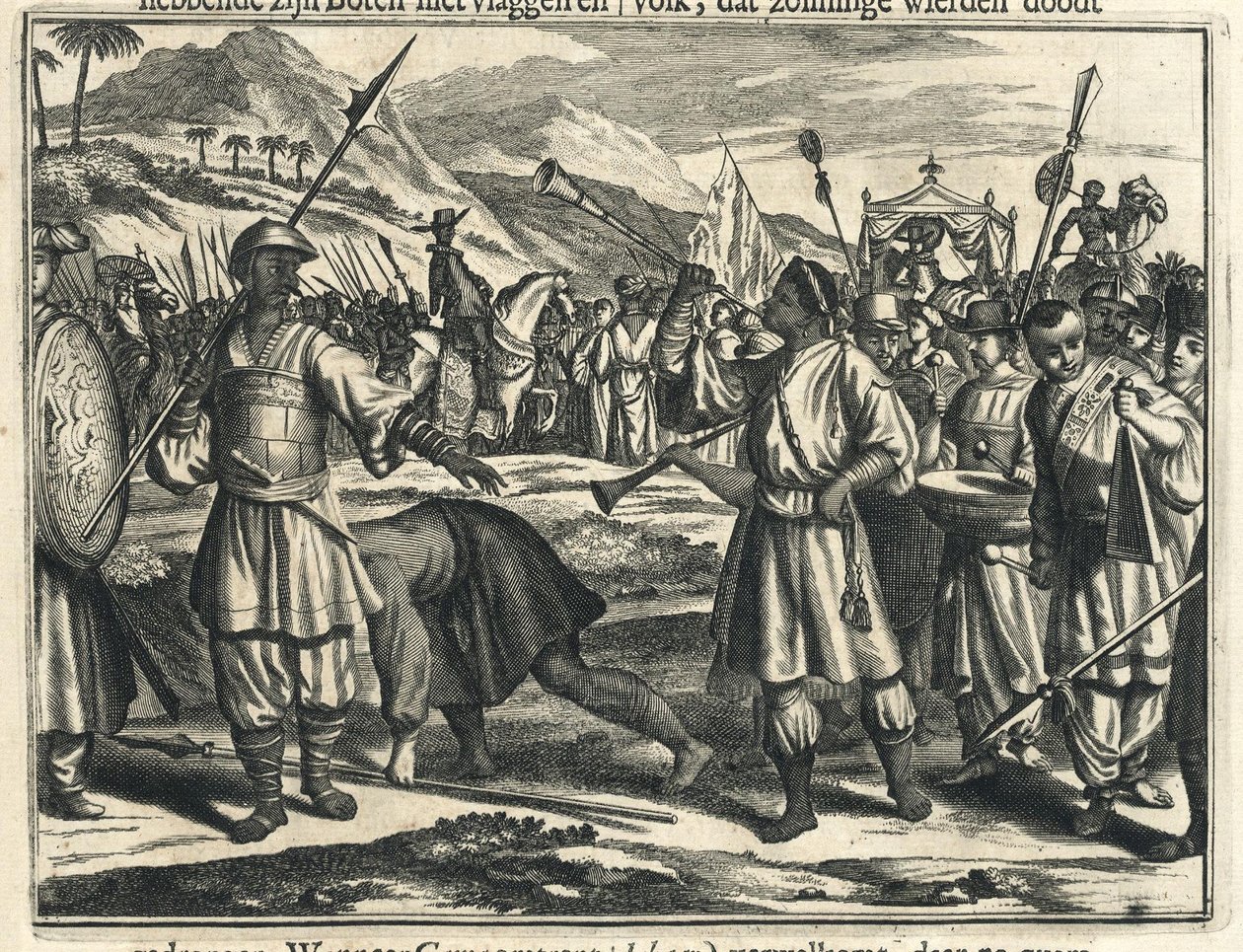 Llegada de Vasco da Gama al Samoryn de Calicut de Johannes Janssonius Waasbergen