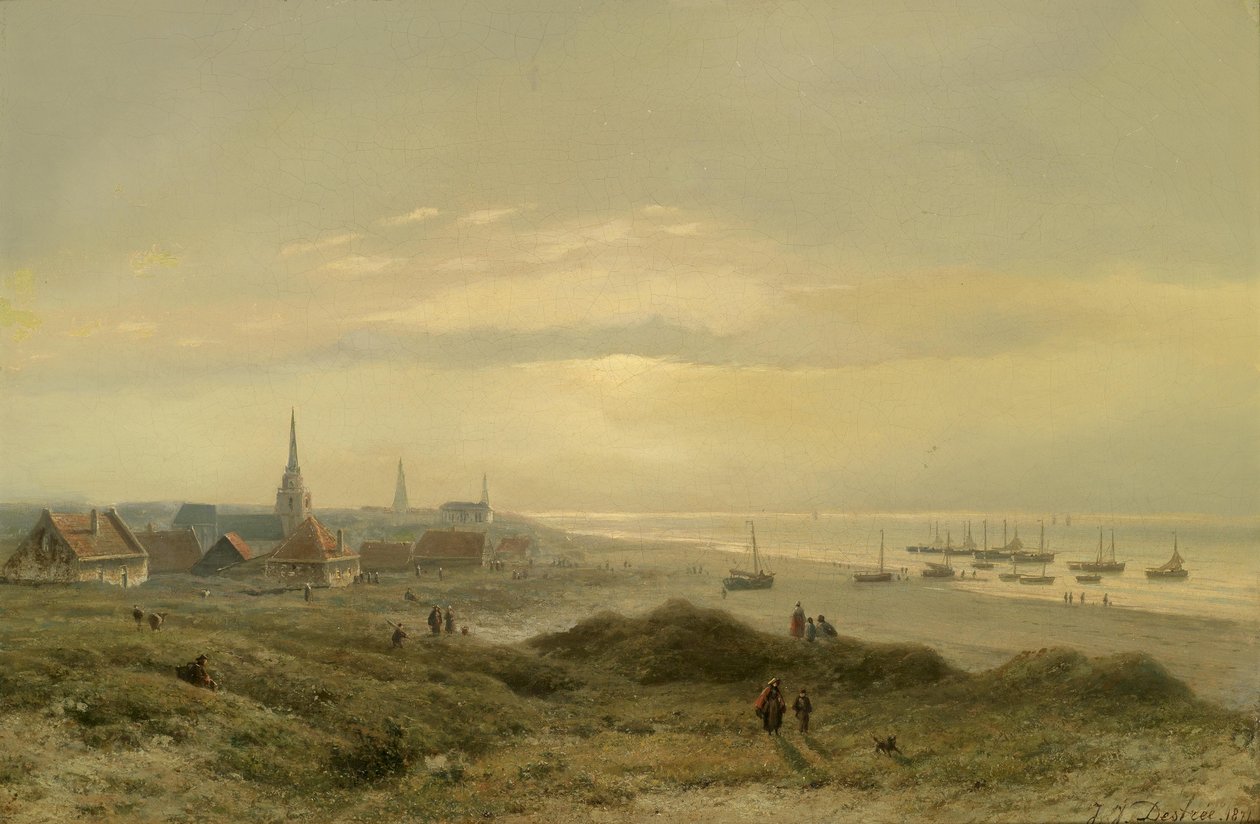 Playa en Scheveningen de Johannes Joseph Destrée