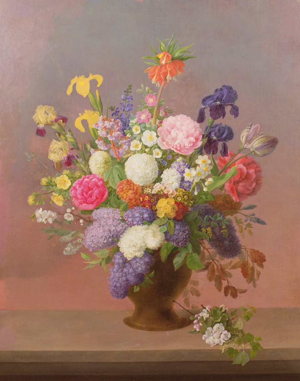 Flores de Primavera en un Jarrón de Johannes Ludwig Camradt
