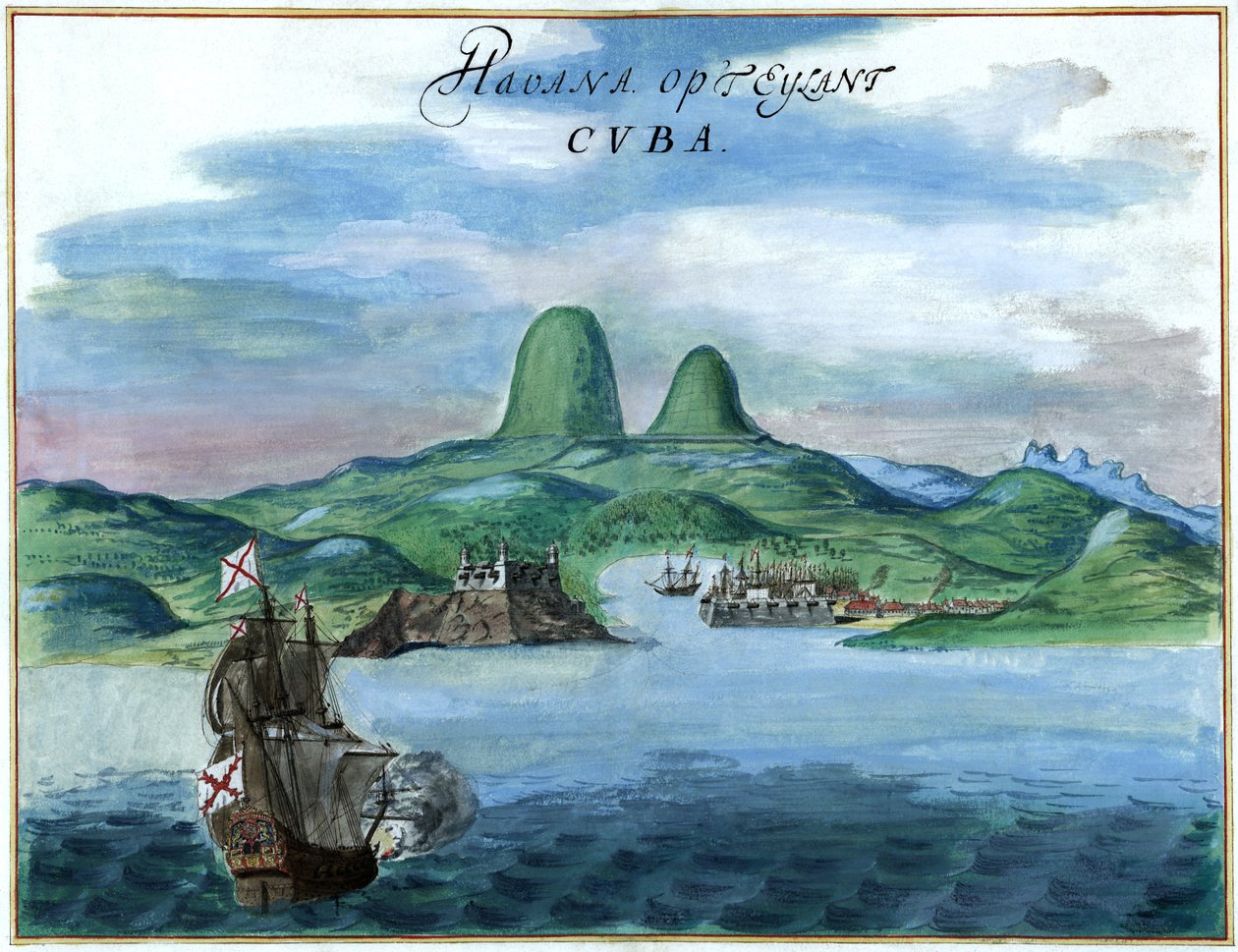 La Habana en la isla de Cuba de Johannes Vingboons
